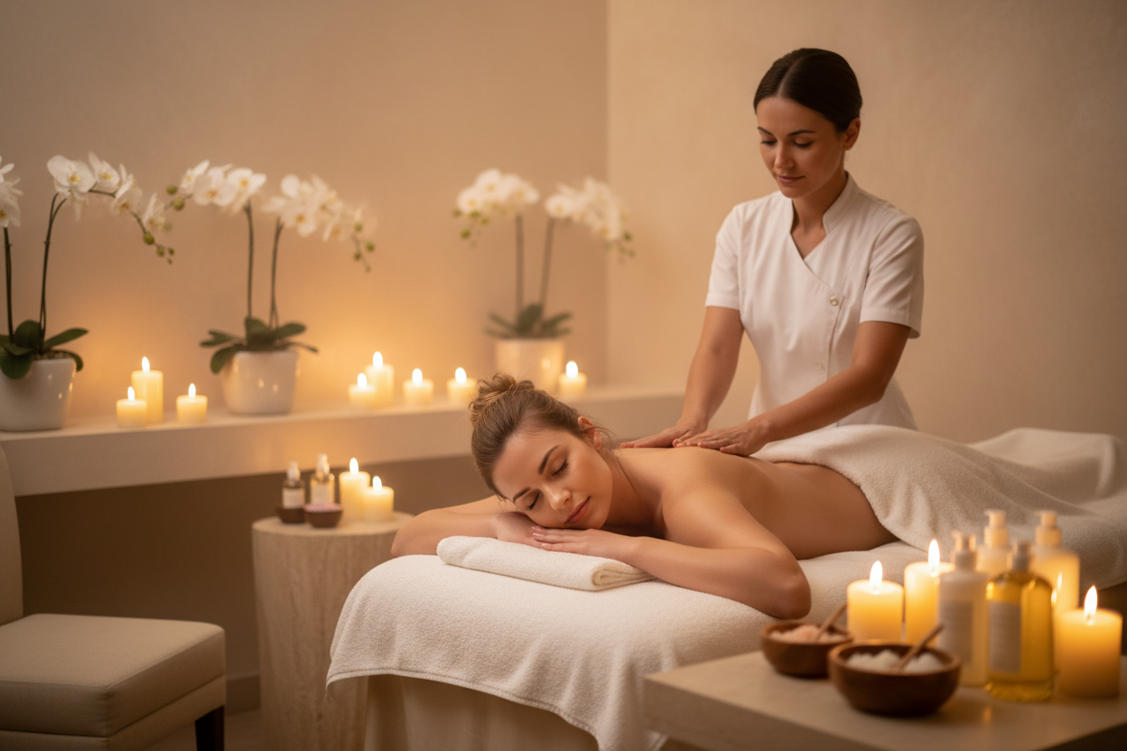 Massagem relaxante terapêutica